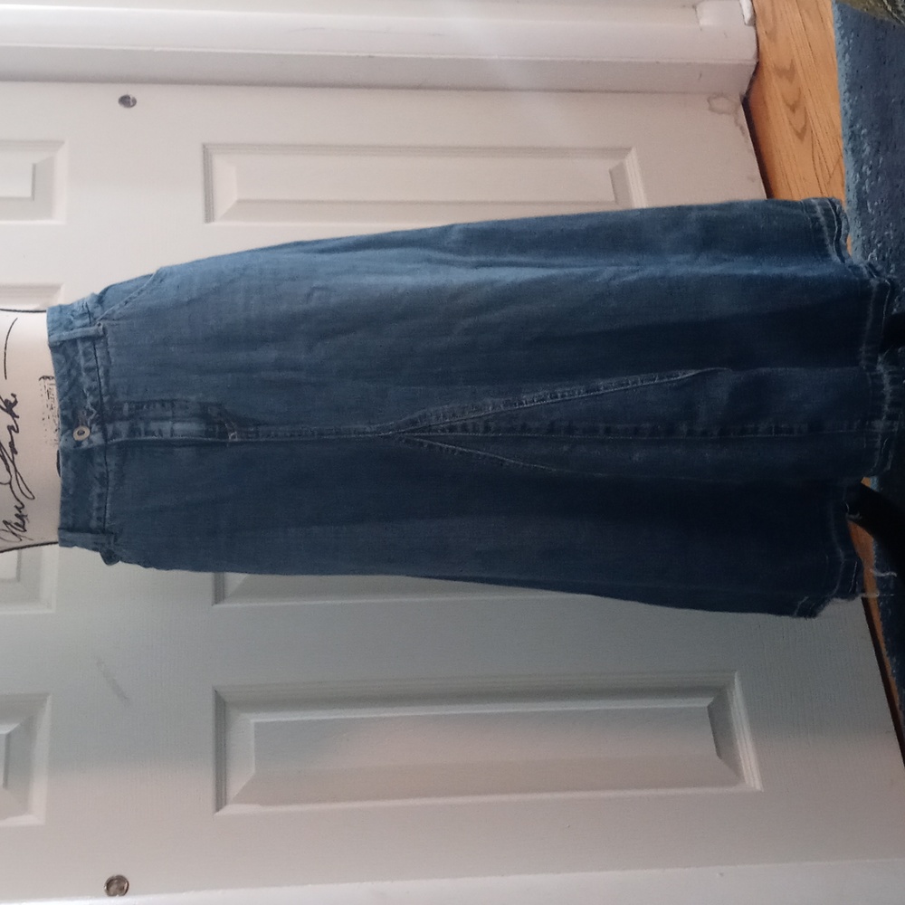 Vintage long denim skirt